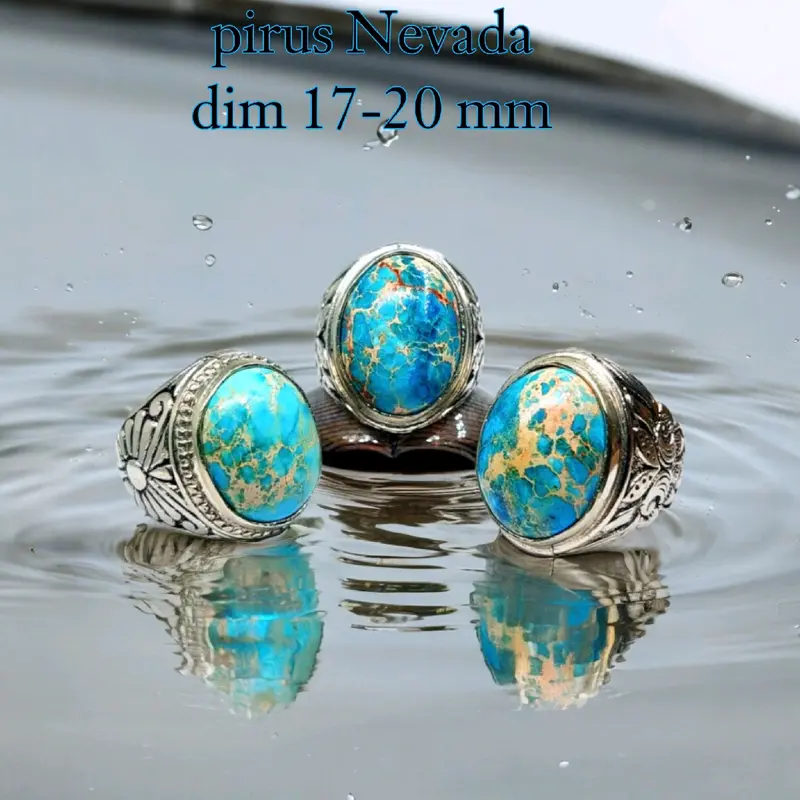 pirus NEVADA / cincin batu akik nevada dim 17-20 great A 0