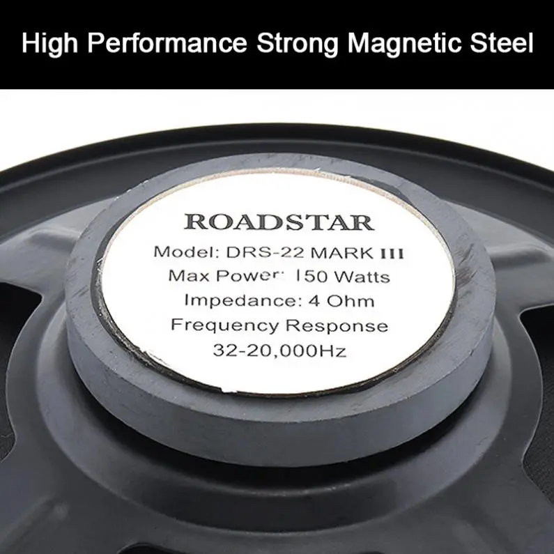 TaffSTUDIO Roadstar Speaker Mobil HiFi Car Stereo 6.49 Inch 150W 2 PCS - DRS-22 Mark III - Black 3