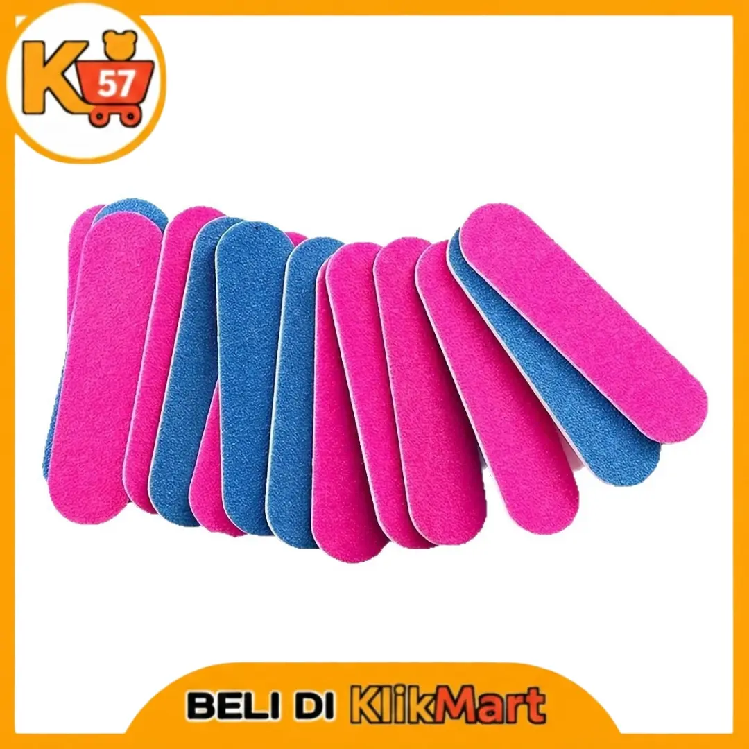 100 PCS Buffer Alat Pedicure  Menicure Nail Art Pengkilap Untuk Kikir Kuku Portable