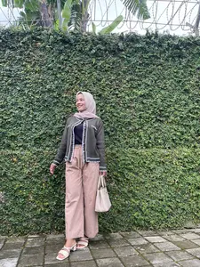 Celana Wanita  Kulot Semi jeans Lurus Begypants Baggy dan cargo Luna Abu Denim