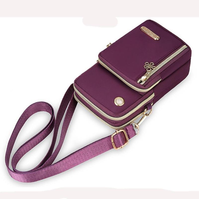 Túi Đựng Điện Thoại Mini, Cầm Tay, Chất Liệu Oxford, Nhiều Tầng, Chống Thấm Nước, Thích Hợp Đi Du Lịch, Túi Đeo Chéo, Túi Xách, Có Khóa Kéo, Thích Hợp Cho Thể Thao, Túi Đeo Cánh Tay 6