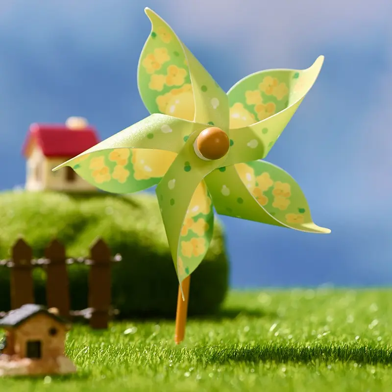 Creative DIY Rapeseed Flower Windmill Hairpin and Headband Making Materials for Kids Outdoor Spring Activities