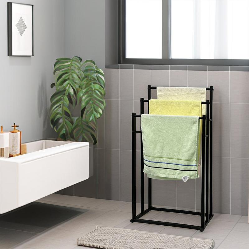 Product Introduction of [SG] Towel Standing Rack/ Bathroom Drying Rack/ Hanger Towel Rack Stand/ Bathroom Punch Free Towel Rack Toilet Hanger 39