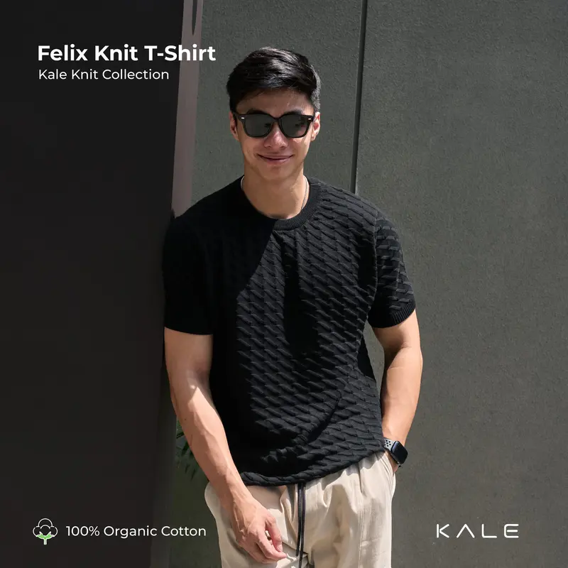 Kale Felix / Sweater Rajut / Sweater Pria / Sweater Basic / Sweater Tangan Pendek / Atasan Kaos Pria 0