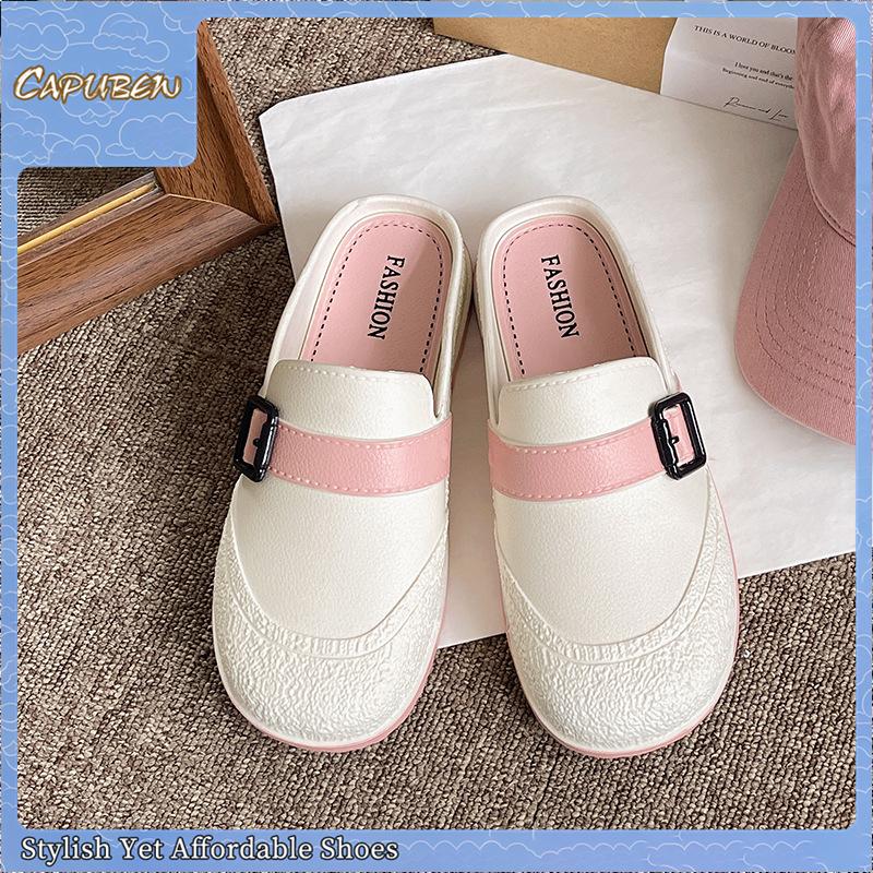 Capubew Sandal Korea Untuk Wanita Selipar Baji Wanita Tidak licin Kasut ...