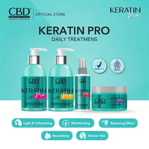 CBD Professional Daily Treatments Keratin Shampoo, Conditioner, Hair Mask, Serum 250 ML