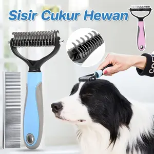 Knife Shedding Trimmer / Knot Comb Brush Grooming / Dog  Cat Hair Remover / Sisir Bulu Pet Anti Kusut Rontok / Untuk Anjing Kucing Kelinci