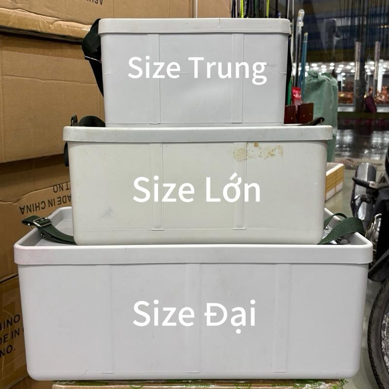 Thùng nhựa đựng cá chuyên dụng có nắp đóng mở tiện dụng
