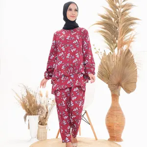 baju menyusui Busui Friendly Bukaan Samping - Falla Maroon