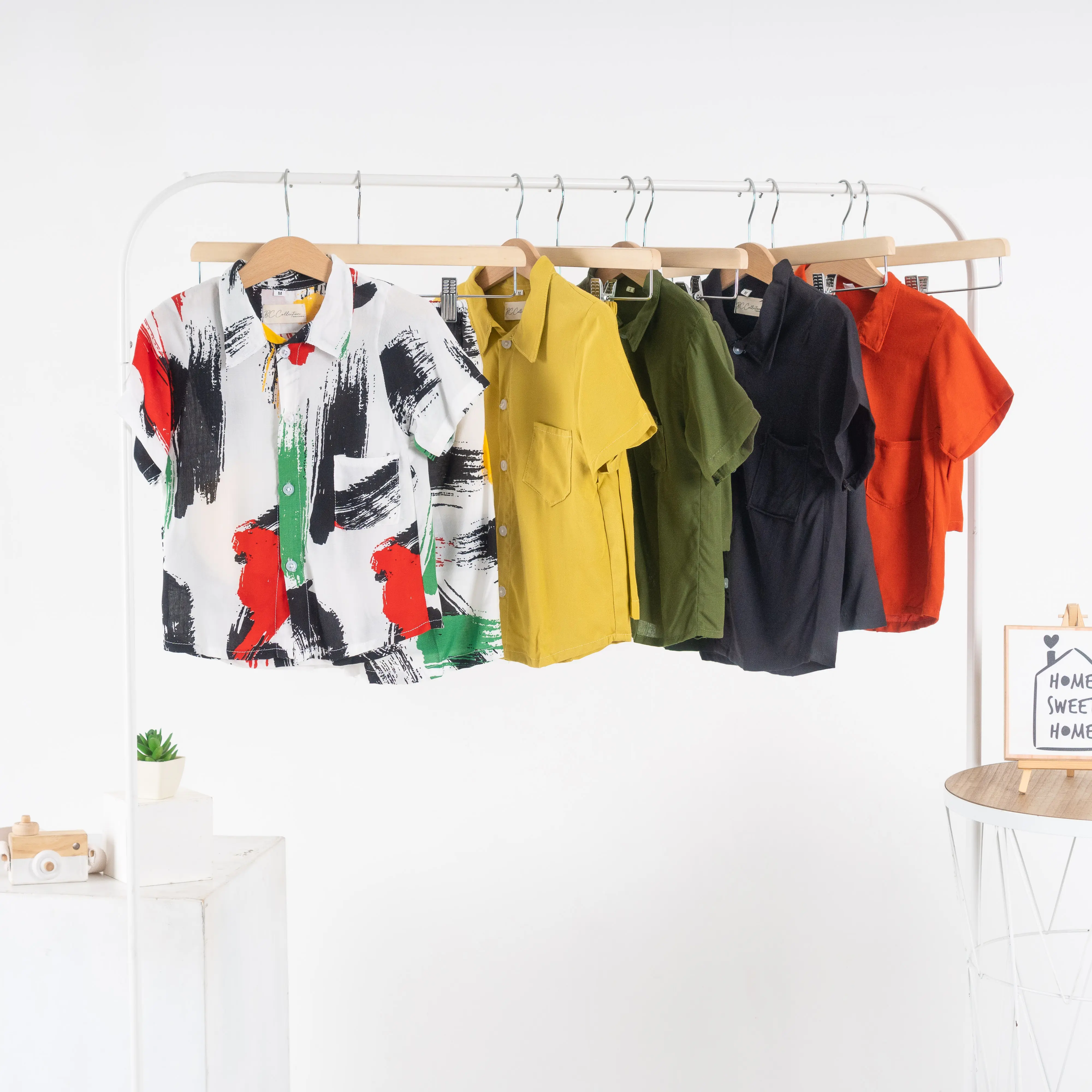 JOYBOY X BCC SETELAN KEMEJA RAYON ANAK  FASHION SETELAN Celana