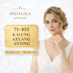 71-105 Indalika Jewelry Koleksi Mewah Kalung - Gelang - Ating Titanium Elegan