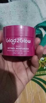Product Review of glad2glow peach retinol moisturizer from M**a 1