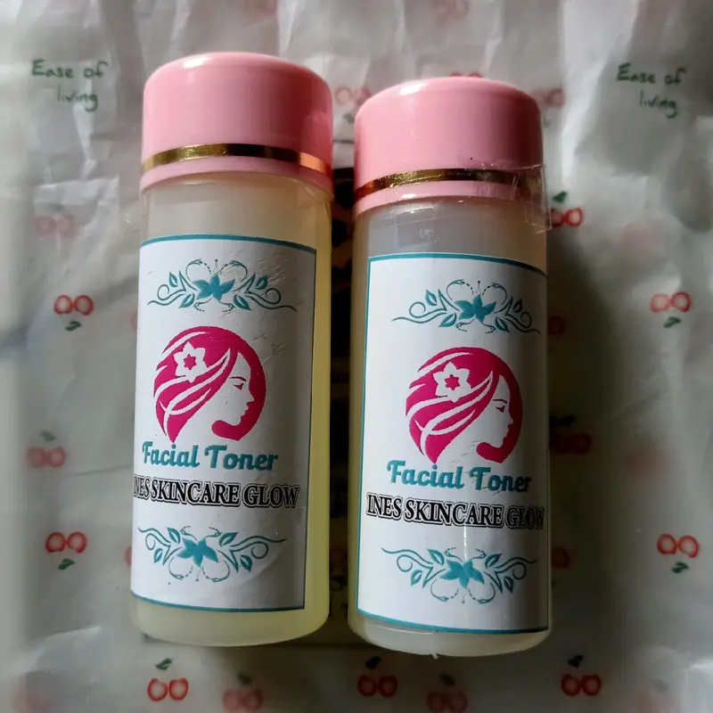 Toner Ines Skincare Glowing Original Wajah - Hitam - Aging 3