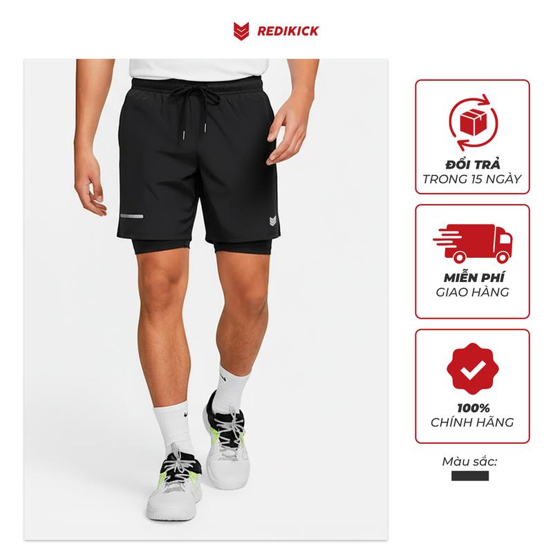 Quần short đùi thể thao 2 lớp Redikick Quick Dry Unisex Tập Gym chơi Bóng Rổ Tennis Chạy Bộ