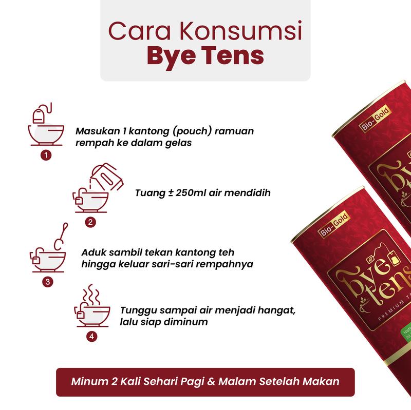Product Introduction of Bye Tens - Bundling 2 Kaleng Minuman Teh Herbal Rempah Tradisional Teh Hijau, Mengkudu, Seledri untuk Darah Tinggi 4