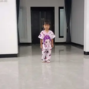 Aurel Xing setelan piyama anak perempuan baju tidur lengan pendek celana panjang