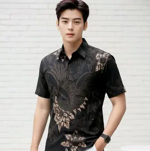 kemeja batik pria slimfit premium LENGAN PENDEK lapis furing motif MLIWIS PENDEK bahan katun halus premium solo tebal halus