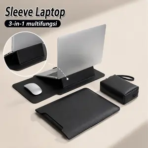 This waterproof, scratch-resistant, and shockproof Murah laptop bag is suitable for all 13/14/15/15.6-inch laptops, relieving pressure on the neck and lower back. It features a three-in-one design with an adjustable stand.