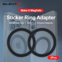 Gambar SILENTX HALO STICKER METAL RING ADAPTER MAGNETIC FOR MAGSAFE WIRELESS PLATE PLAT BESI dari KoboiTech Kota Administrasi Jakarta Utara 1 Tokopedia