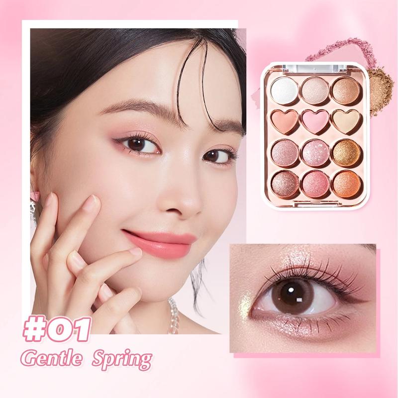 Product Introduction of Saniye E1271 Sweetheart Eyeshadow Palette 12 Warna 1