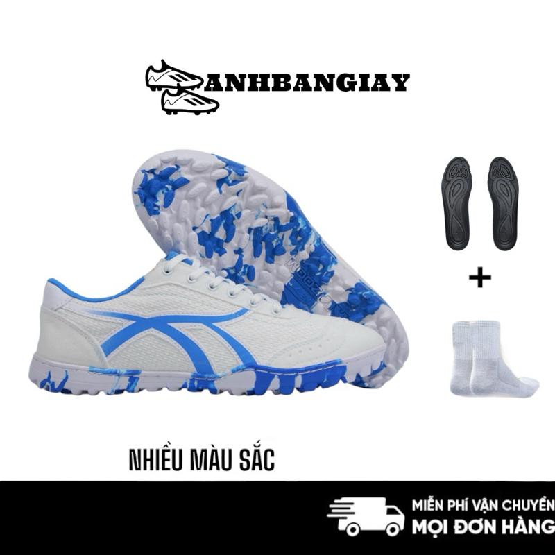 MỞ BÁN Giày Bóng Đá Bata Vải Ráp Đế Cổ Chun Cải Tiến Đế Airzoom Đệm EVA Khâu Full Đế + Tặng Vớ Dệt Kim + Lót MZN PM Chính Hãng Sneaker Sport Cao Su Tập Thể Dục