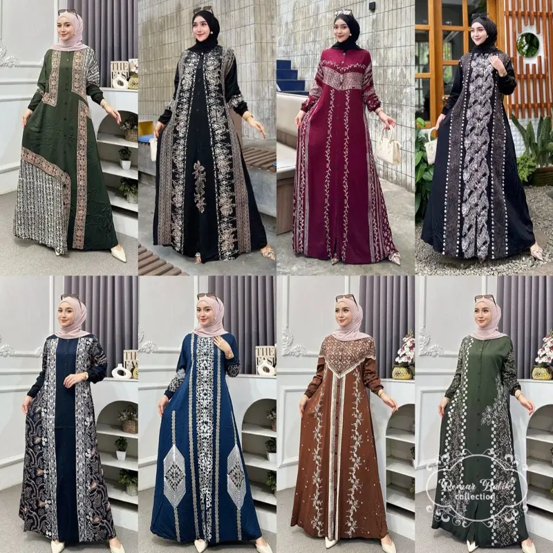LUXURY DRESS by REMAR OFFICIAL - Gamis Muslim Wanita Terbaru Dress Lebaran Kondangan Size M-XXXL 0