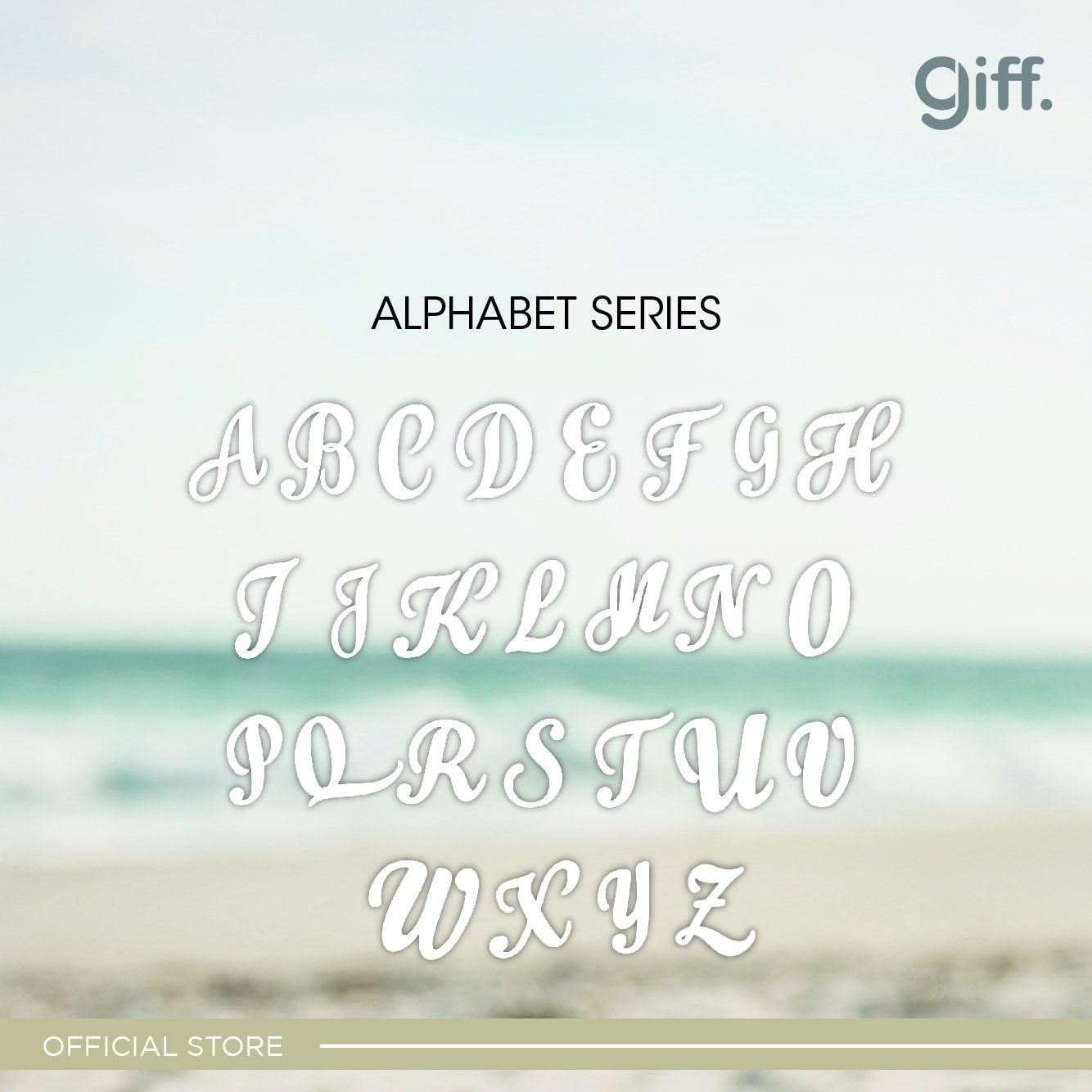 GIFF Tote Bags Accessories (Alphabet Series)