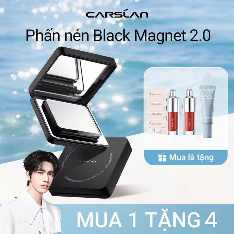   Chanhbeauty93   Phấn nén Black Magnet phiên bản mới 2.0 Carslan Bám nền lâu Kháng nước tốt 8g Mua 1 Tặng 4   Son tint mini 1g*2+Kem nâng tông tone 5g*1+kem nền dạng lỏng mini*1 