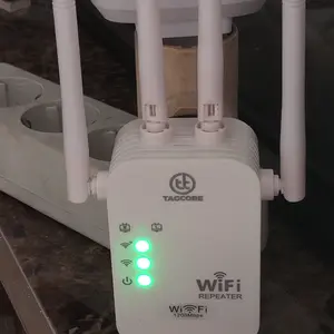 Penguat Sinyal WiFi 1200Mbps - Extender Jangkauan WiFi 2.4G - Repeater WiFi Booster - Alat Perluas Sinyal Router