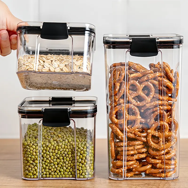 Kedap Udara Bening Cereal Penyimpanan Kontainer Food Storage Jar Container 2