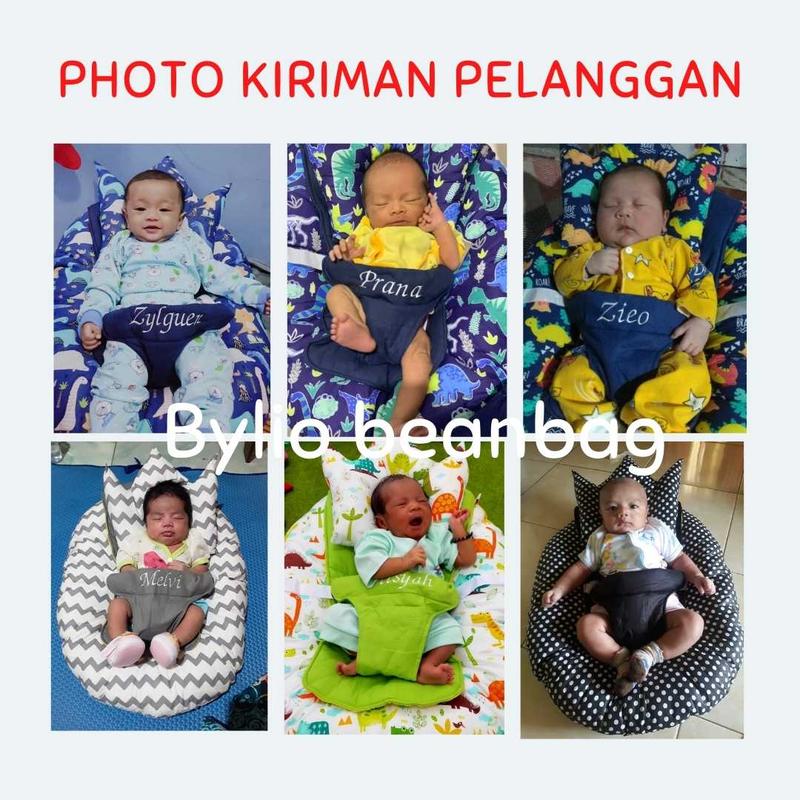 GRATIS CUSTOM NAMA BAYI | SOFA BAYI MOTIF KARAKTER BAHAN CVC  GRATIS BANTAL MAHKOTA DAN ADA TAS MIKA 2