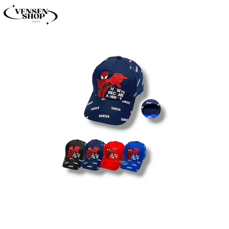 Topi Baseball Anak Karakter Spiderman bordir Sablon (SP DANSEN) Fashion 4