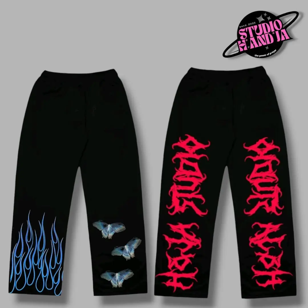 Celana Panjang Skena Dewasa Unisex Katun Hitam