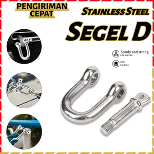 Segel D Stainless Steel M6/M10/M14 Heavy Duty Klem Sambungan Rantai Industrial COD Ready Bahan Baja Tahan Karat 304 Tipe M6 M10 M14