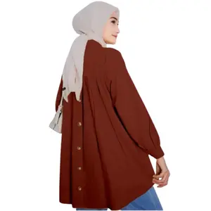 kemeja KV wanita katun oversize ld120-ld140cm terbaru