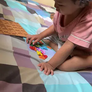 LO Puzzle ABC dan Number Murah Chunky Puzzle Anak Kayu 3D Puzzle Huruf dan Angka Jigsaw Wooden Edukasi