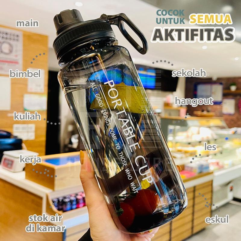 [ 𝗧𝗜𝗞𝗧𝗢𝗞 𝗙𝗟𝗔𝗦𝗛 𝗦𝗔𝗟𝗘 ] Botol Minum 1 Liter Botol Air Anak 1000 ml Botol ...