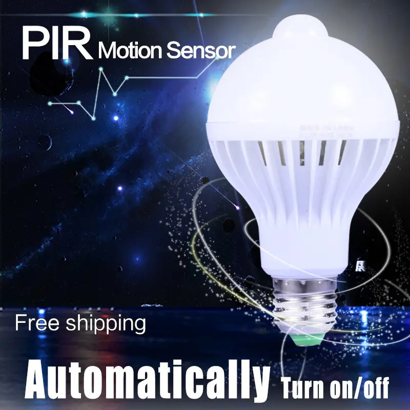 Motion Sensor Light Bulb Led Radar Sensor Smart Bulbs 220V 5W 7W 9W PIR Auto Night Lights Emergency Home Lighting Automatic