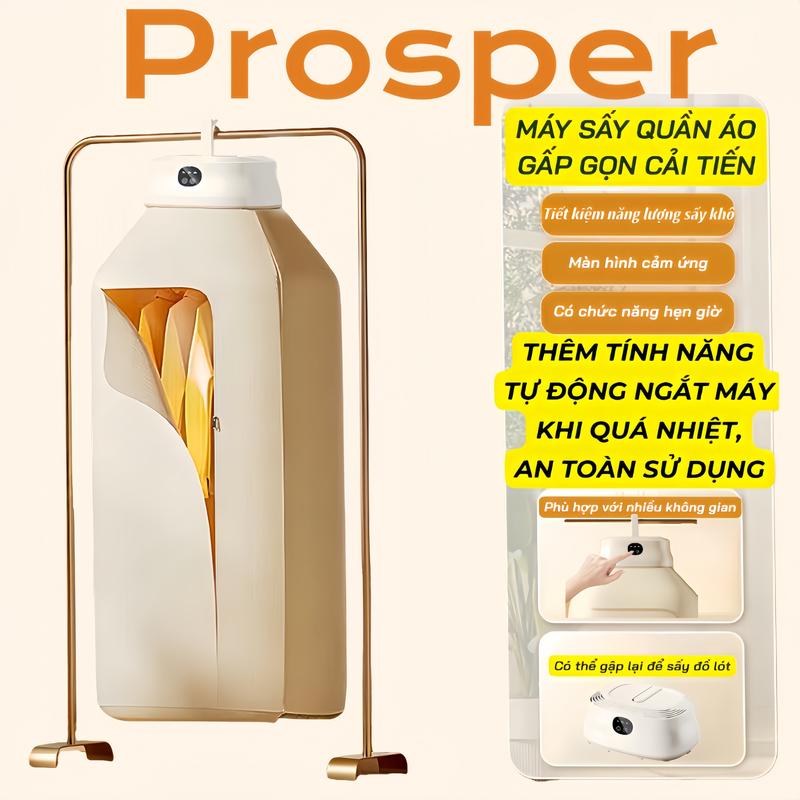 Máy Sấy Quần Áo Gấp Gọn 600W Tủ Sấy Quần Áo Di Động Mini Công Nghệ Sấy 3D Có Hẹn Giờ Tự Động Tắt Bảo Hành 3 Tháng