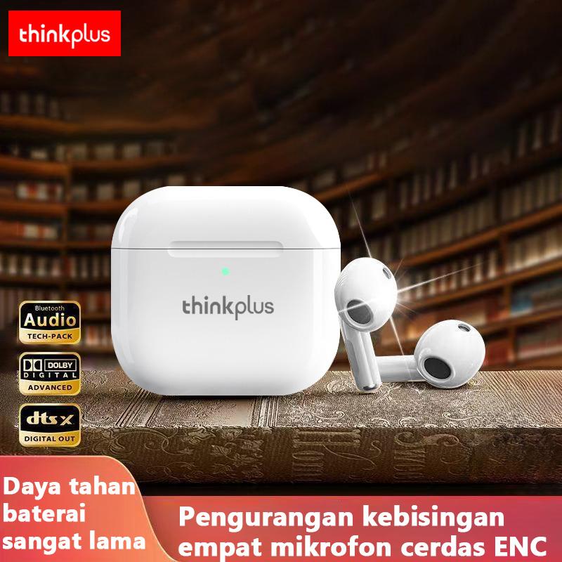 Lenovo thinkplus Mini Headphone Tak Terlihat TWS Bluetooth 5.3 Earphone Nirkabel Headphone HIFI Stereo Noise Reduction Earbuds Untuk iPhone Xiaomi