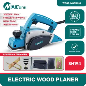 Mailtank SH194 Mesin Serut Kayu Planer 680W Electric Planner Mesin Serut Tangan Cocok untuk memoles dan memotong kayu