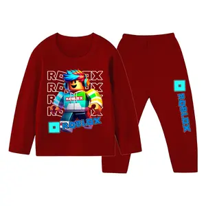 Piyama Baju Tidur Anak Laki-laki Gambar Roblox Setelan Panjang Ukuran 1-10 Tahun Katun Lengan Panjang-2023 baju  tidur  roblox  anak  laki  laki