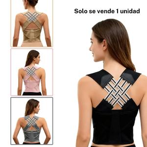 Color Aleatorio 2.0 Faja para cintura, Cinturón de corrección de postura, Corrector para Hombres y Mujeres, Soporte para la espalda, Ayuda y Mejora de la postura de hombro redondo, Chaleco de corrección para el hogar y la oficina Unisex