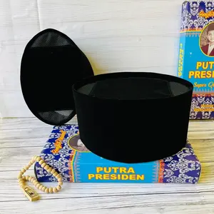 Peci Kopiah Hitam AC Tinggi 11cm 12cm Dan 13cm Anak Dewasa Murah Super Premium
