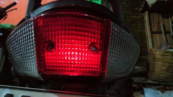 Product Review of Mika Sein + Stop Lamp New Shogun 110 R 2000 2001 2002 2003 | mika sen rr + stop WIN | kaca lampu rem belakang putih merah bening motor suzuki sogun soghun original from A**n 0
