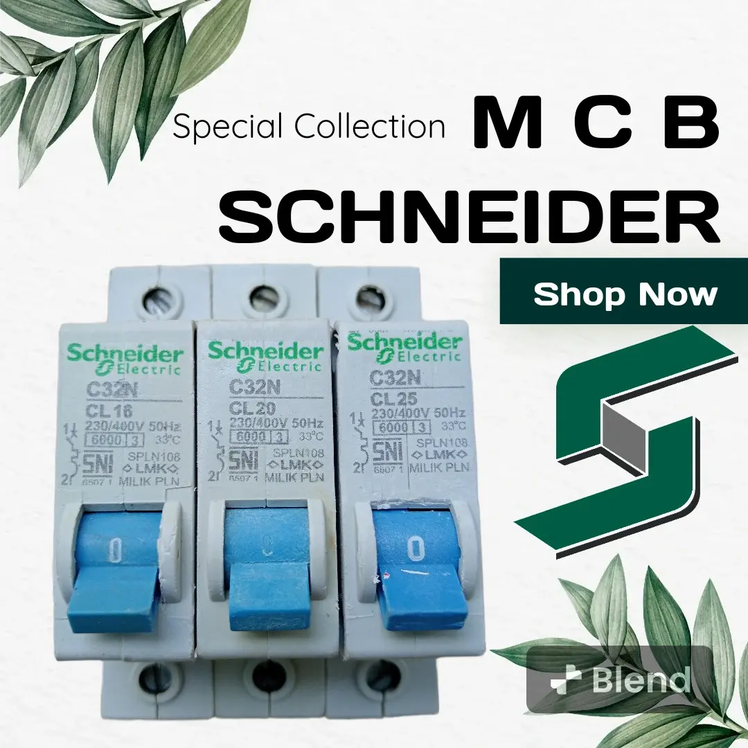 MCB SCHNEIDER PLN 1PASHE 16A/20A/25A/35A DIJAMIN ORIGINAL