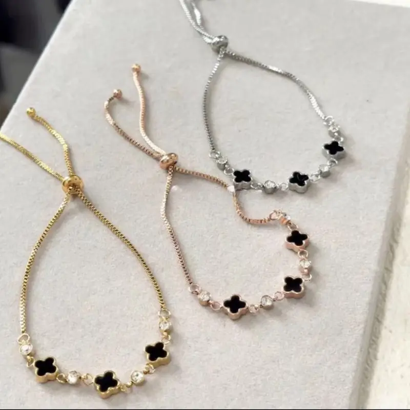 GELANG SERUT TITANIUM WANITA GELANG BUNGA BOLAK BALIK STAINLESS BRACELETS COD THE NAZ ACC Aksesoris Elegan 0