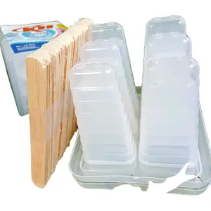 Cetakan jelly agar agar Set 3pcs dan stik 50pcs Plastik Kitchenware