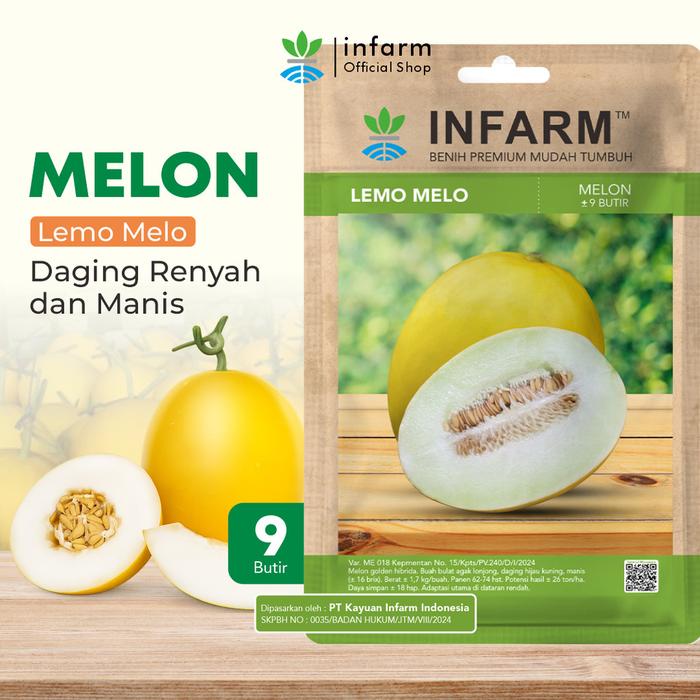 Gambar INFARM - Benih Melon Lemomelo Unggul, Bibit Buah Melon Golden Super Bibit Buah Melon Berkualitas dari Infarm Kota Surabaya Tokopedia