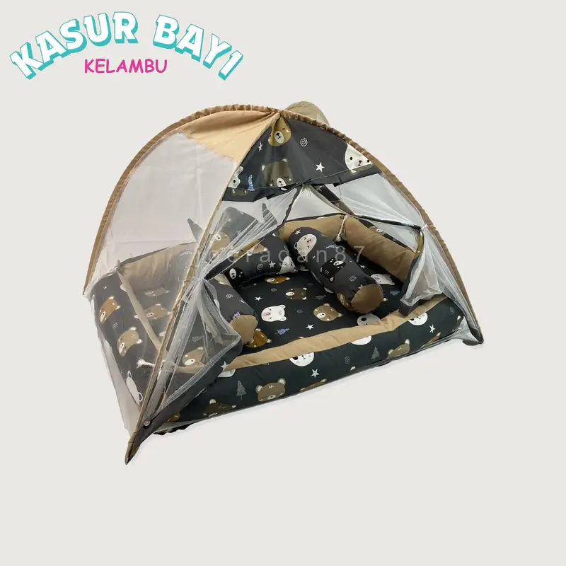 Kasur Kelambu Bayi set bantal guling | Kasur bayi | Kasur baby newborn | Set kasur bayi kelambu | Perlengkapan bayi | Kado bayi | Kasur bayi empuk | Alas tidur bayi 6